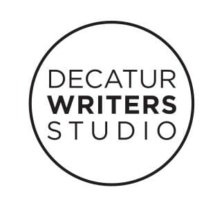 Logo of Decatur Writers Studio in a simple black circle.